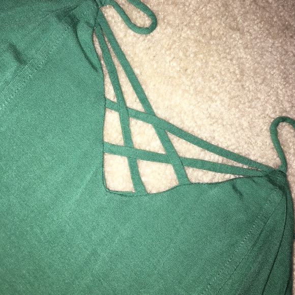 Turquoise tank top - Picture 2 of 2