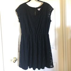 Black lace dress