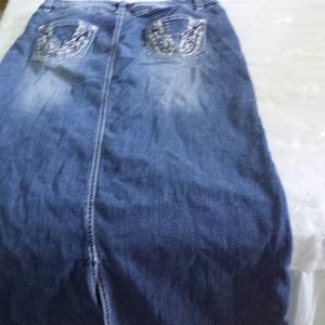 Blue jean skirt