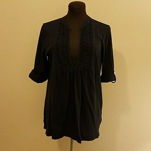 Ann Taylor LOFT Navy Tee