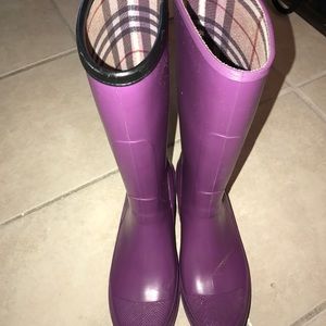 Burberry Rainboots in Purple