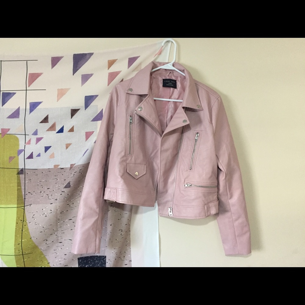 NWOT faux leather jacket