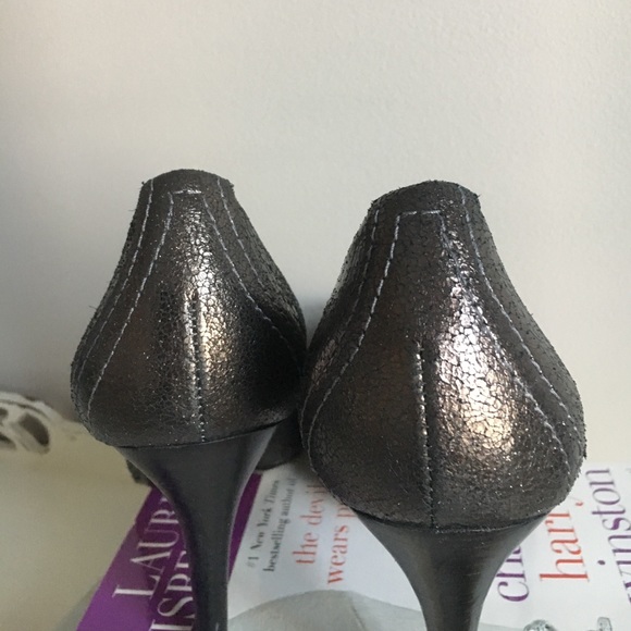 Tory Burch Gunmetal and Rhinestone Heels - Picture 8 of 8