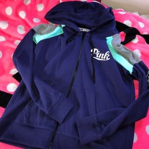 Victoria's Secret pink hoodie.