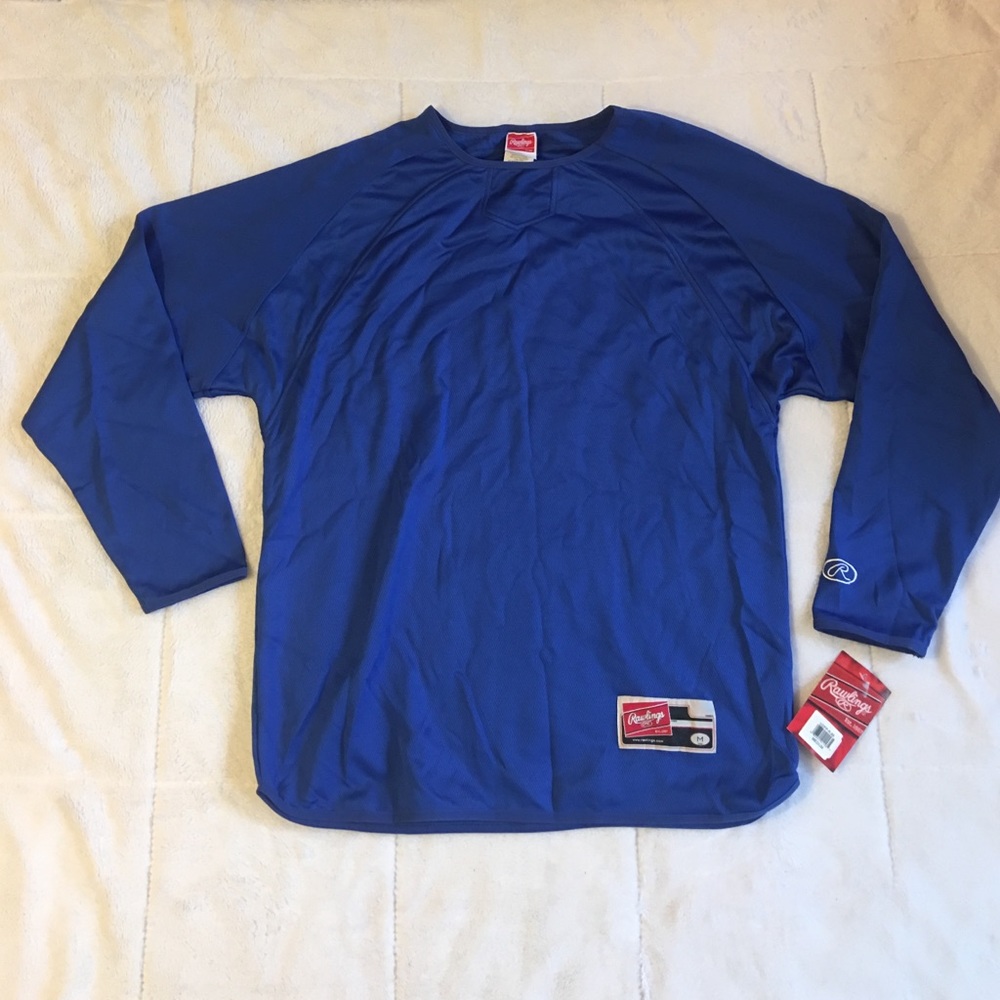 Rawlings Blue Pull Over Sweater Men's Medium