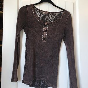 Long Sleeve Two Toned Shirt!