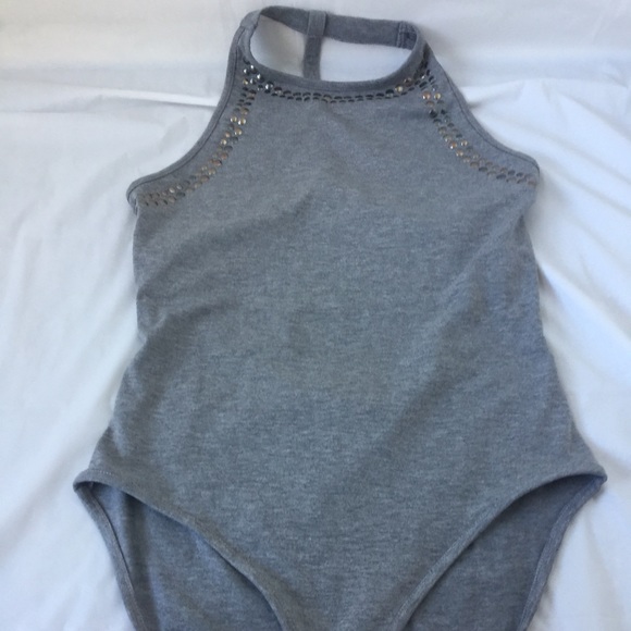 Topshop Tops - TopShop Studded Strappy Back Bodysuit (NWT)
