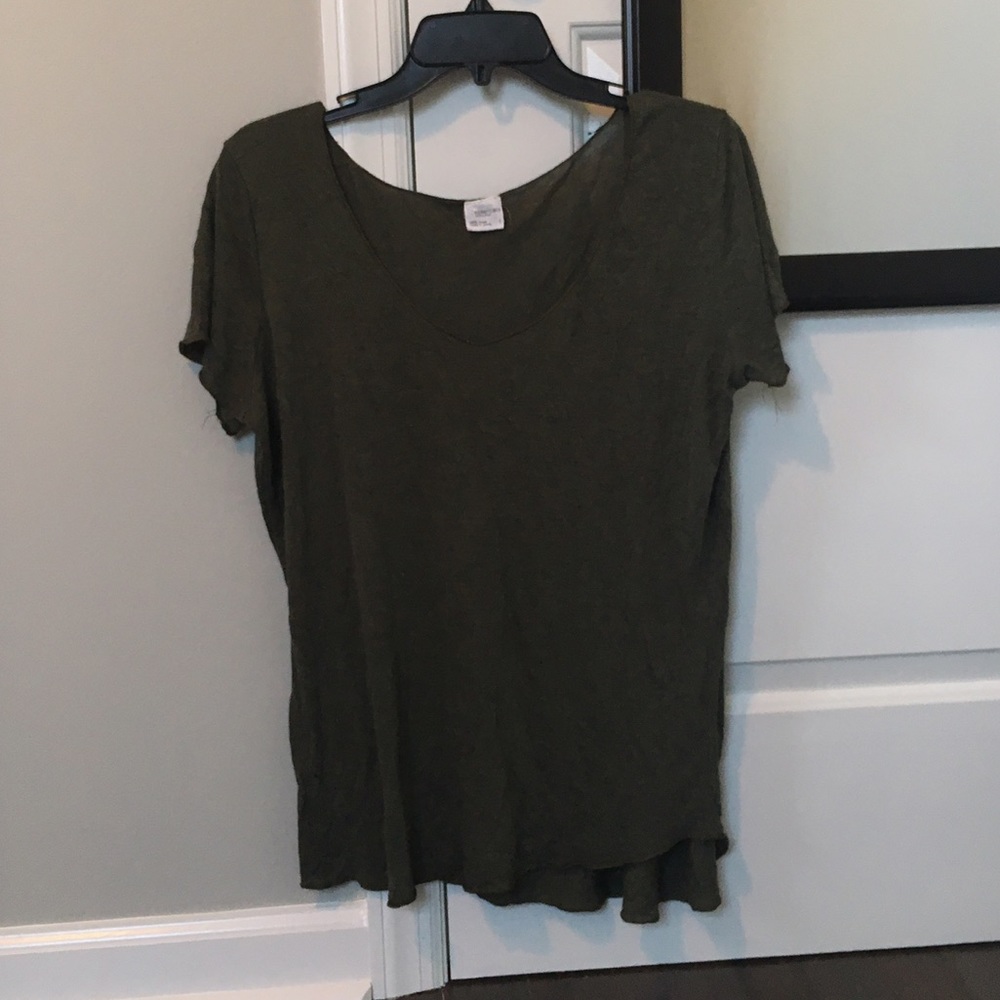 army green tee