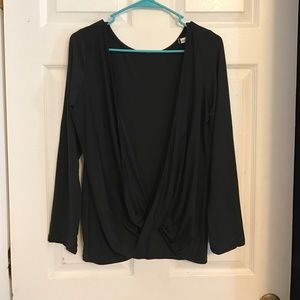 Backless long sleeve top