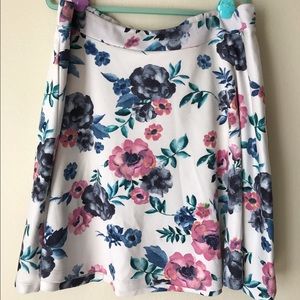 Floral Print Torrid Skater Skirt