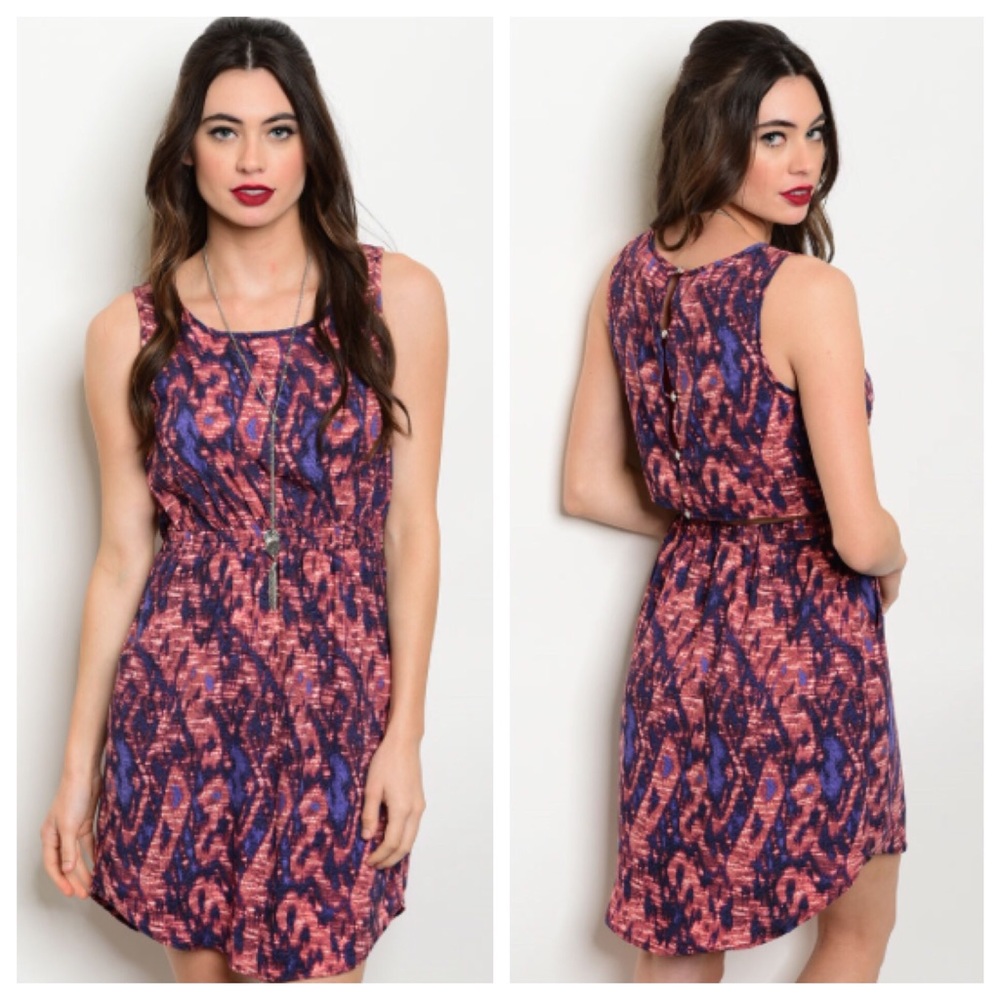 🎀1 MEDIUM LEFT🎀 Sleeveless Printed Dress