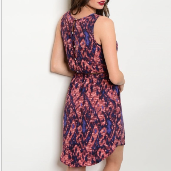 🎀1 MEDIUM LEFT🎀 Sleeveless Printed Dress - Picture 2 of 7