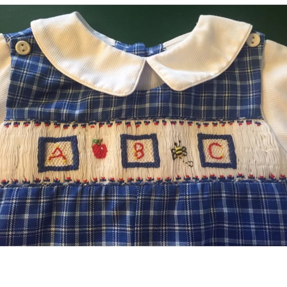 Petit ami boys longall size 6 months gingham