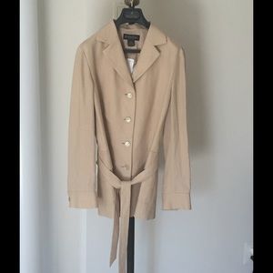 Brand NEW Brooks Brothers Tan Linen Blazer