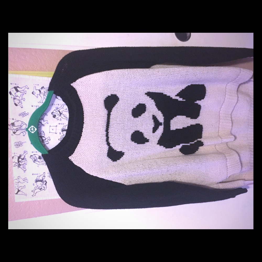 Black & White Panda Sweater