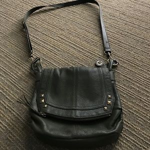 Sak olive color leather cross body