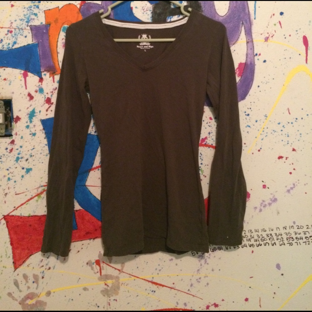 Dark green long sleeve shirt