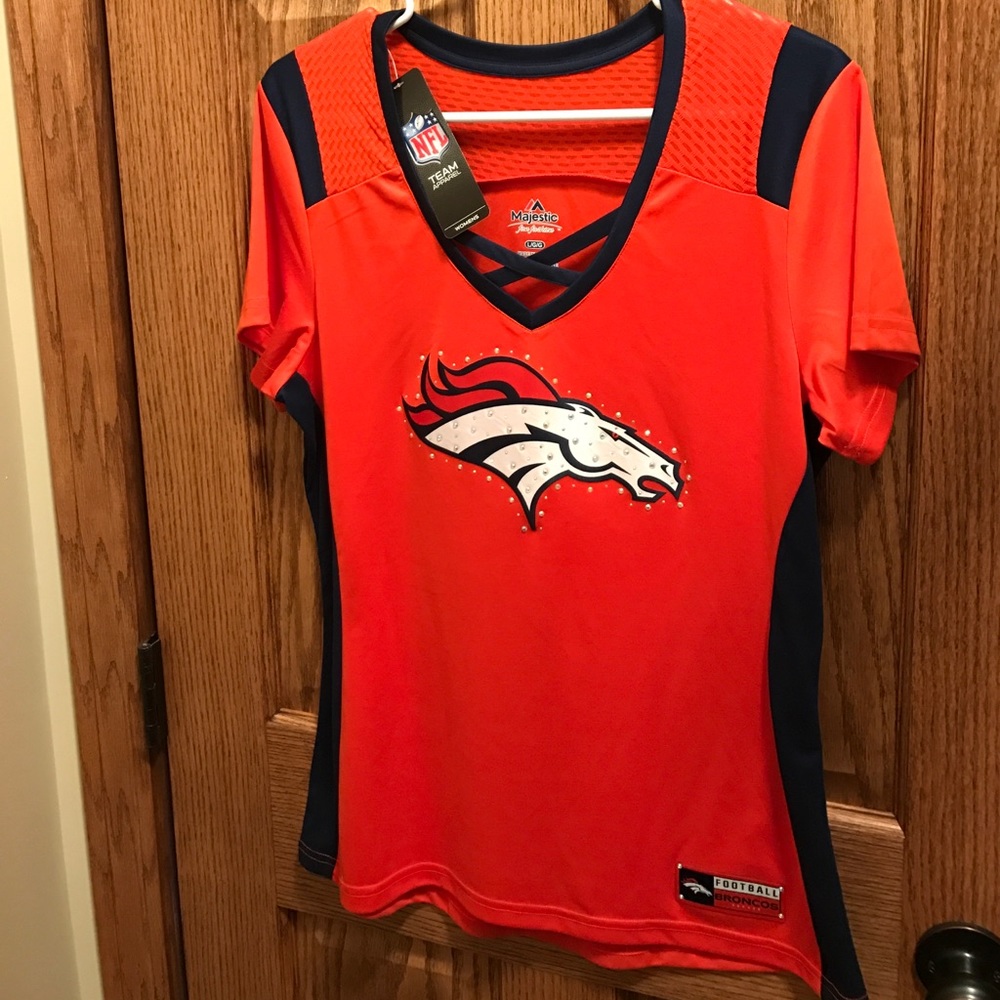 NWT Majestic Bronco Jersey
