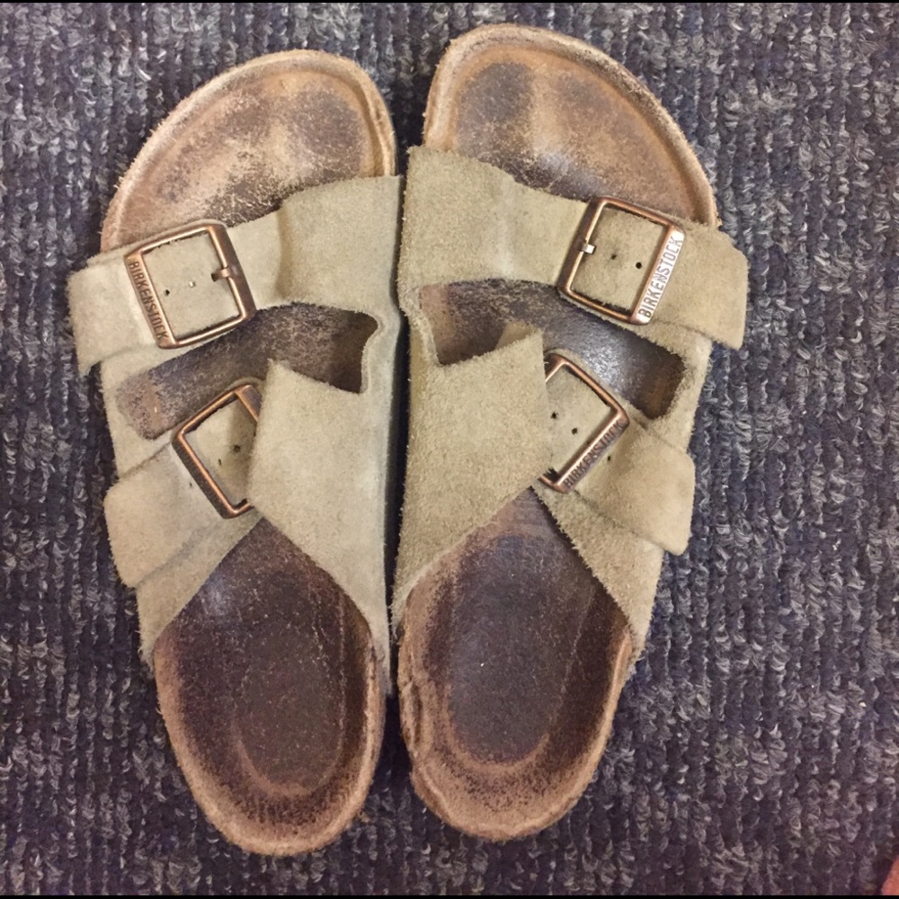 Birkenstock Arizona Taupe Suede Used