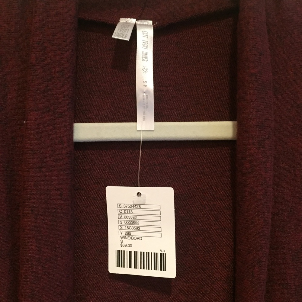Burgundy Cardigan - Picture 3 of 3