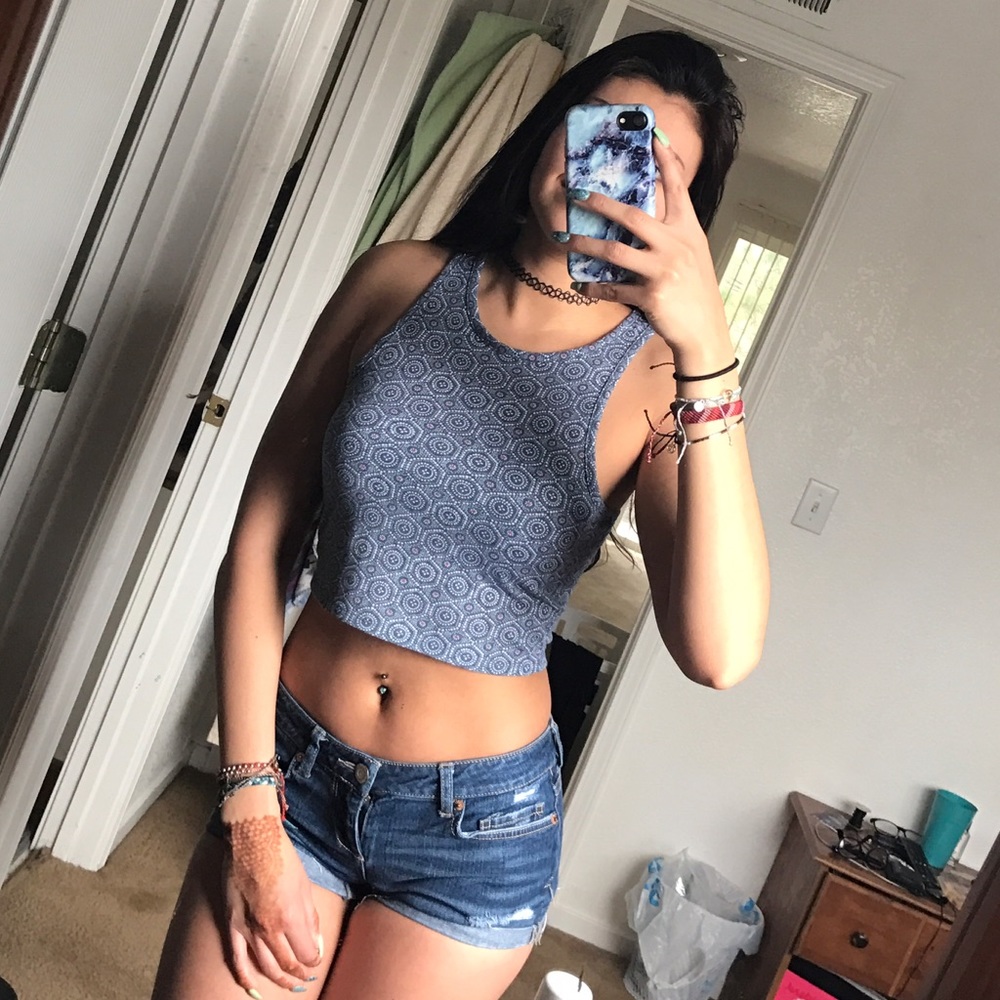 Patterned Aeropostale crop top
