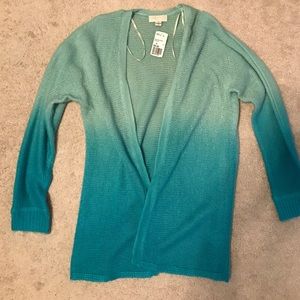 Aqua/blue cardigan