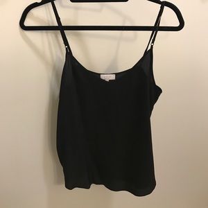 Aritzia black silk camisole