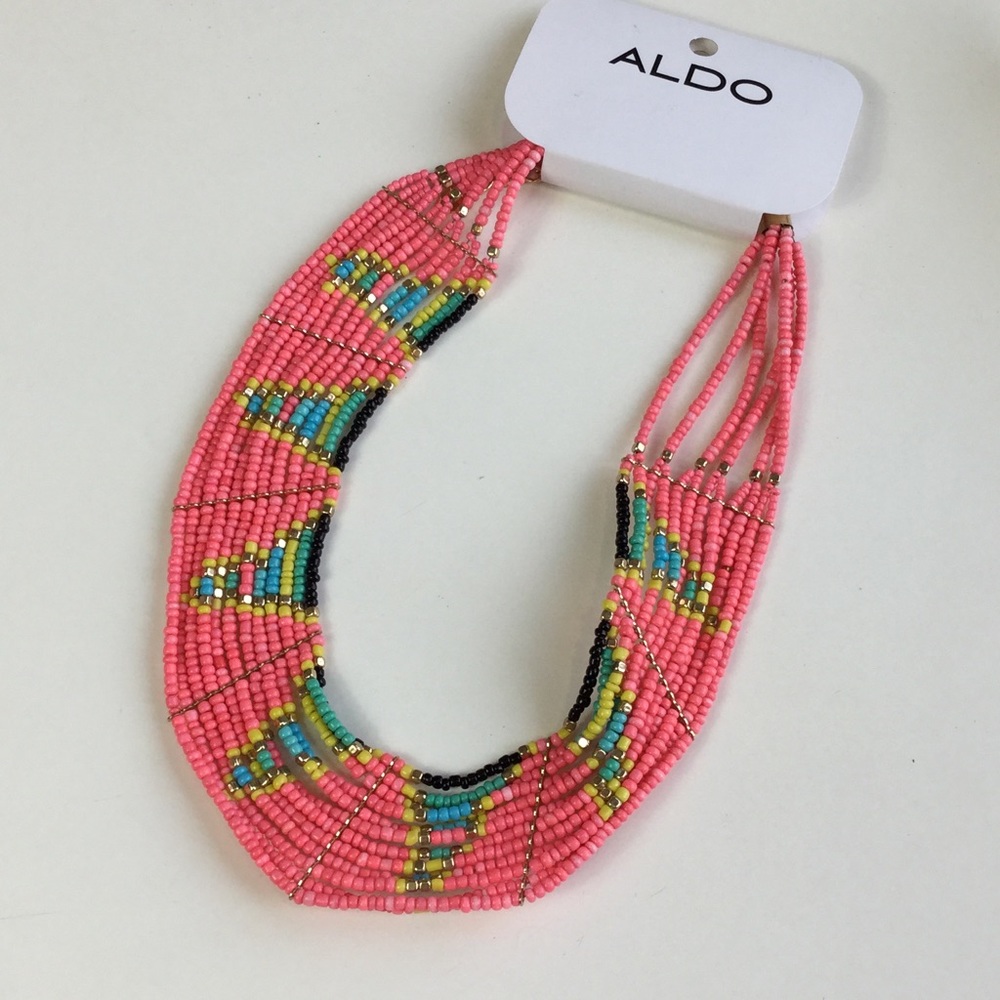 Sale 🦄boho Aldo beaded necklace nwt. - Picture 1 of 4
