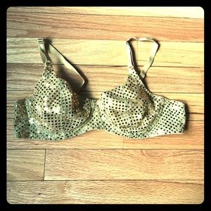 Vintage 90s Y2K gold sequin bra ✨ with sparkle!