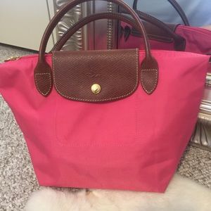 Small Top Handle hot pink Longchamp