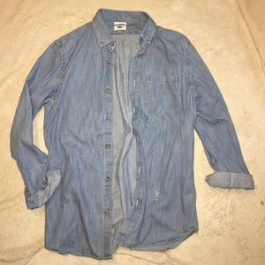 Old Navy Blue Button Up