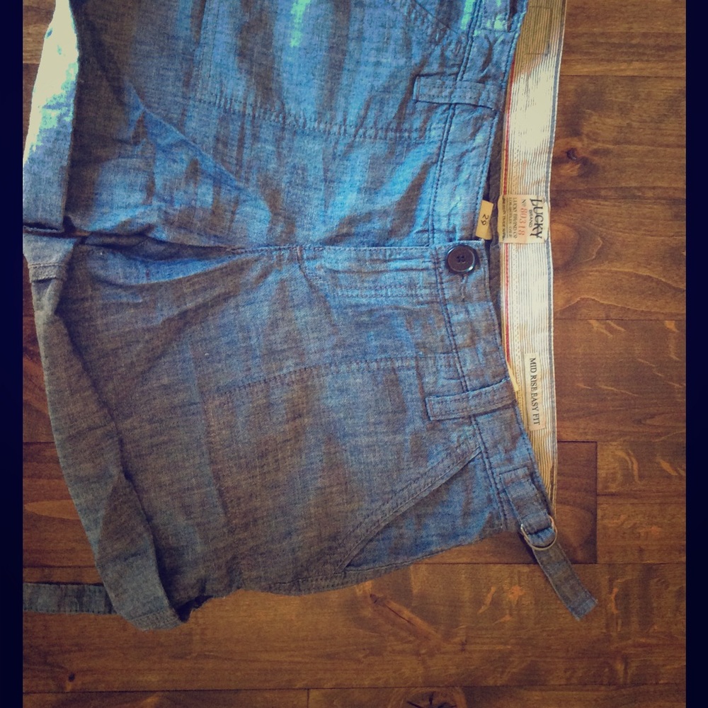 Lucky brand shorts with adjustable length