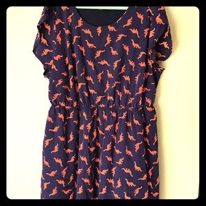 Mod Cloth Dinosaur Skater Dress