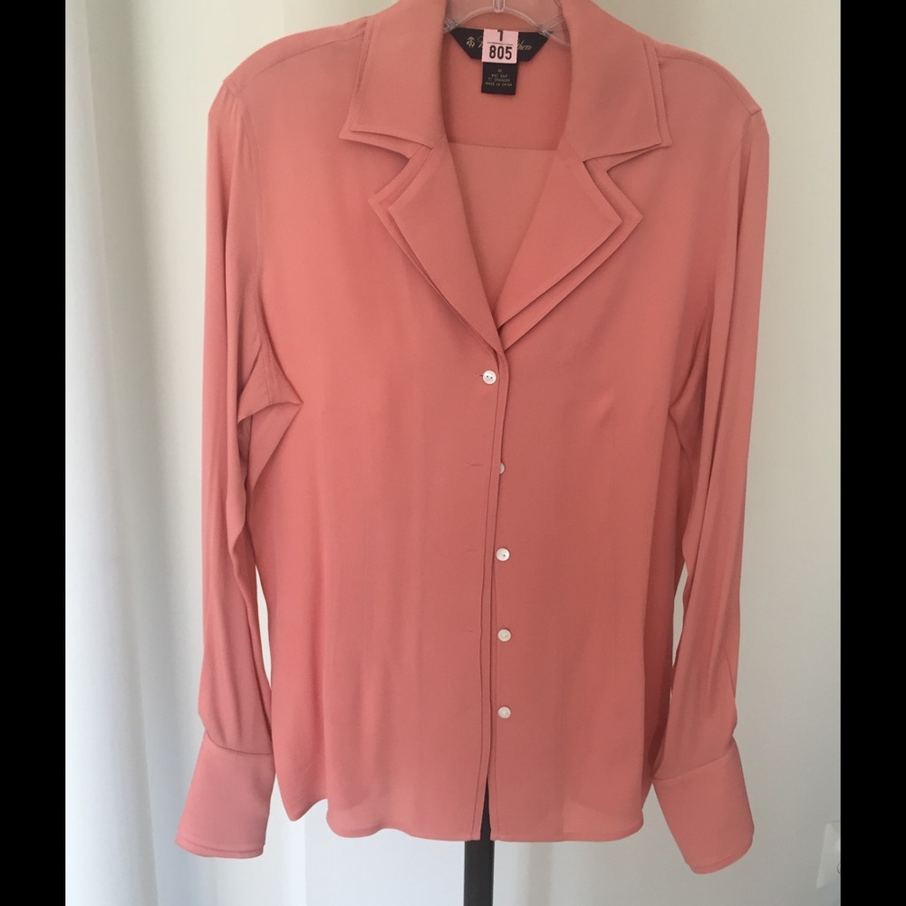 Brooks Brothers Rose Silk Blouse