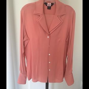 Brooks Brothers Rose Silk Blouse