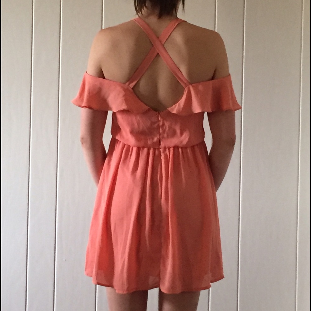 Orange Tobi off shoulder dress size small