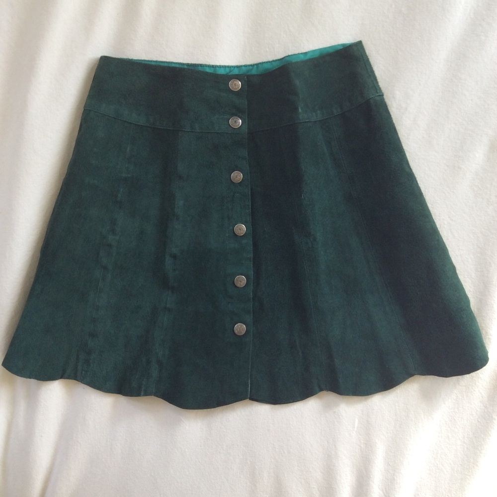 leather mini skirt