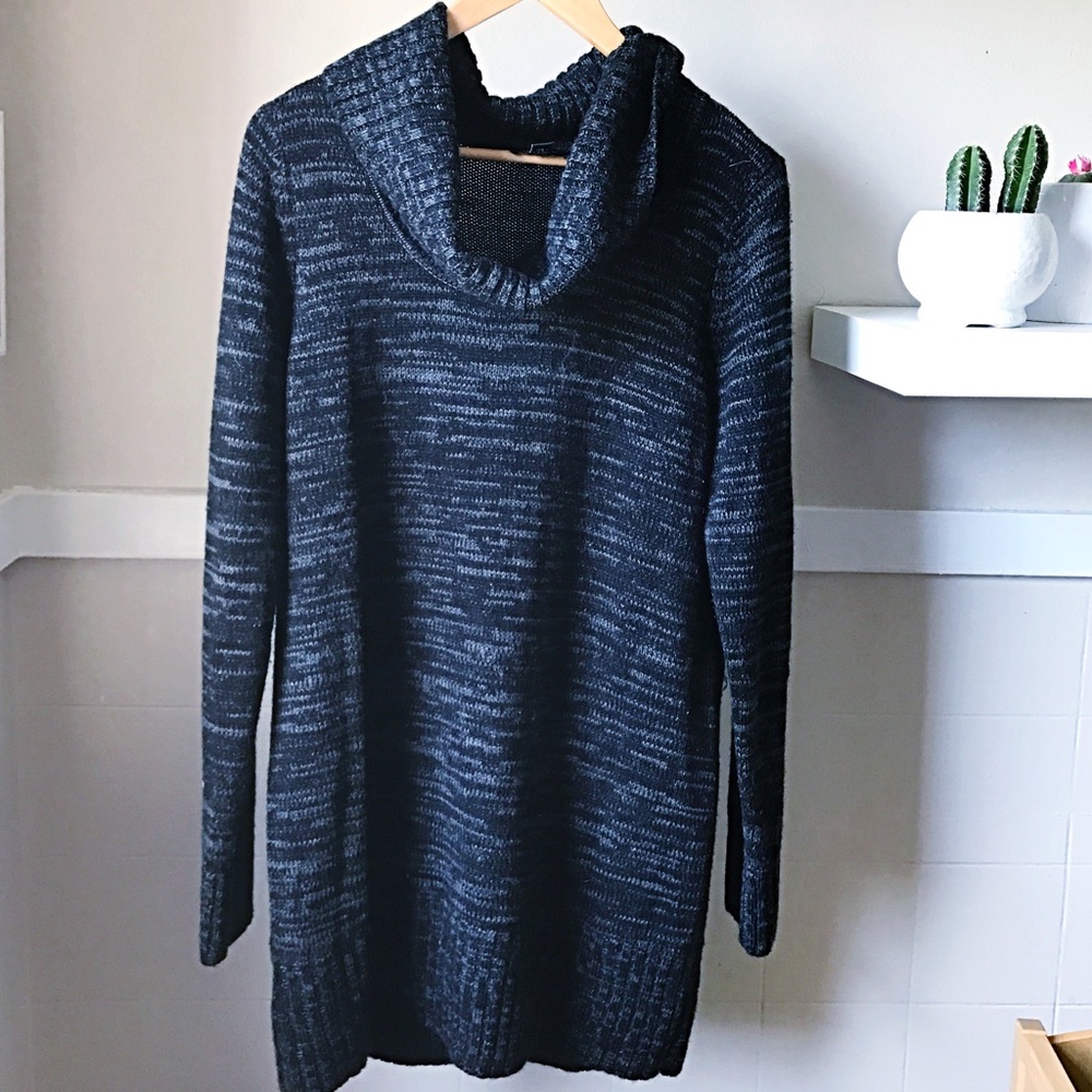 Long Cowl Neck Sweater
