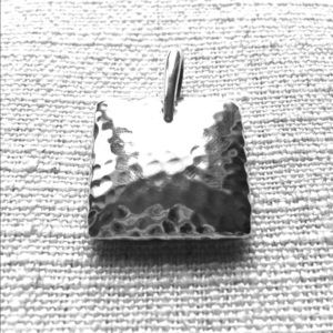 Retired SILPADA Hammered Square Pendant