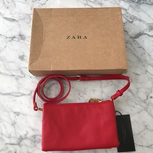 Zara red cross body