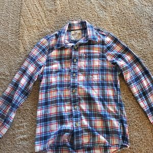Red white and blue Hollister flannel