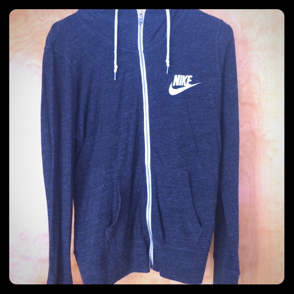 Charcoal grey Nike zip up
