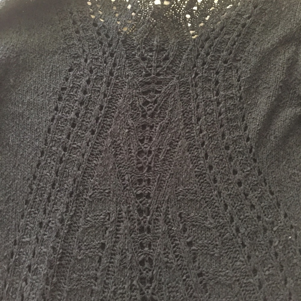 DONATED Detailed Back, Hi-Low Sweater