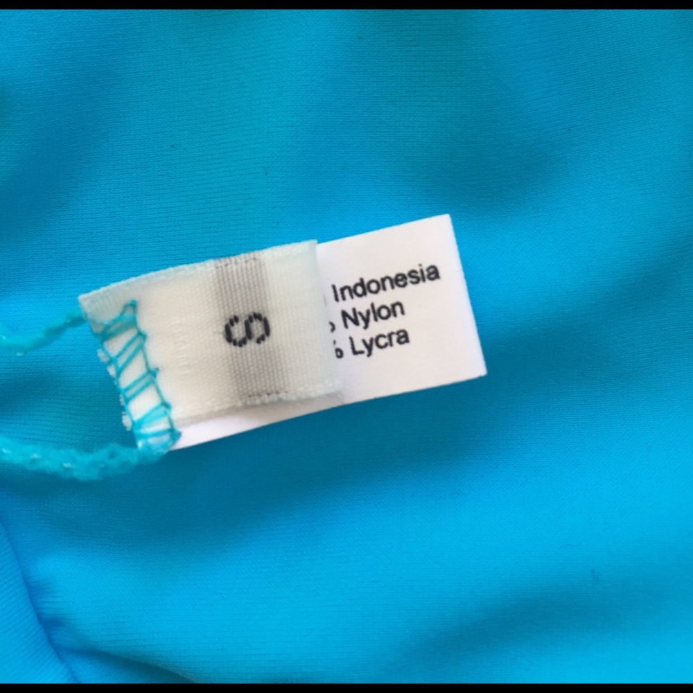Beach Riot Aqua Blue Swim Top Triangle Halter - Picture 3 of 3