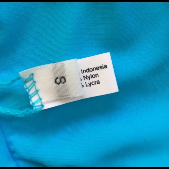 Beach Riot Aqua Blue Swim Top Triangle Halter - Picture 3 of 3