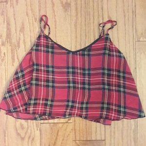 Plaid crop top