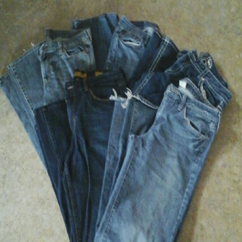 5 pairs of suze 10 jeans