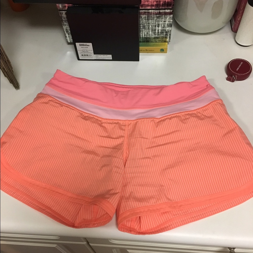 Lululemon Coral Running shorts