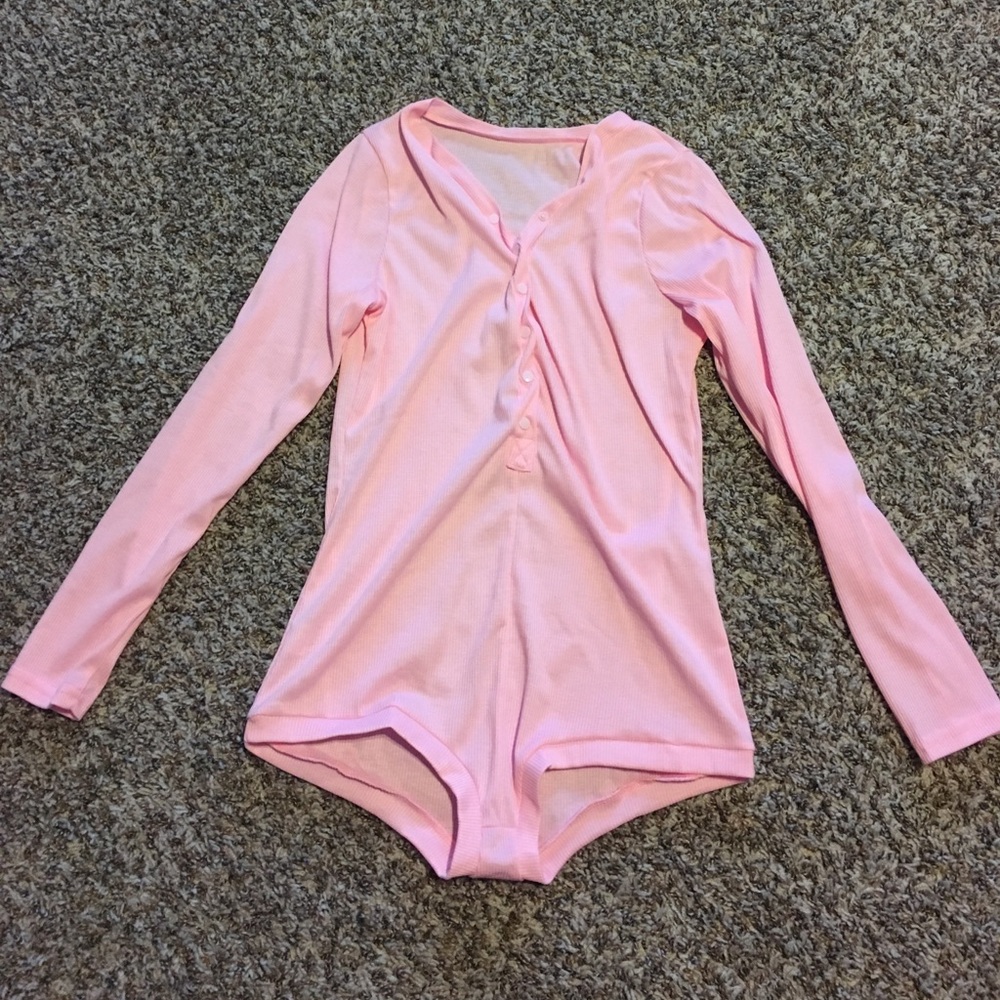 Pink adult onsie
