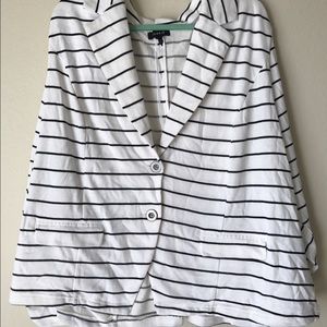 Striped Terrycloth Blazer